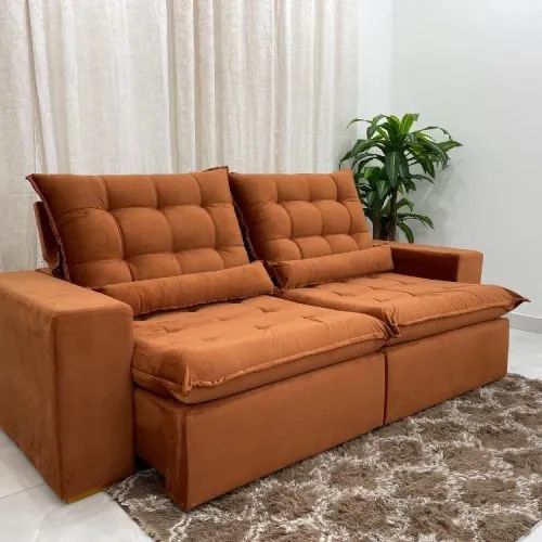 Sofá Retrátil Reclinável mulsh 2,30m L322m - Foto 2