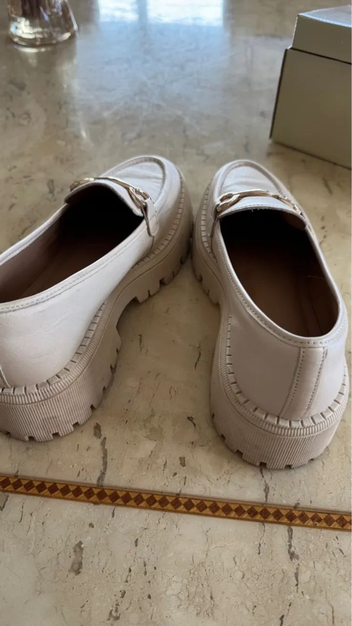 Mocassim off white Arezzo - Foto 4