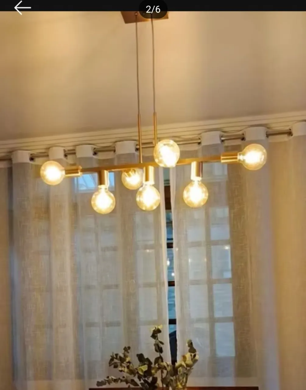 Lustre de teto moderno de 7 lâmpadas