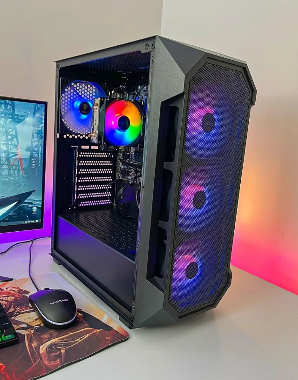 Pc Gamer ryzen 5 4600g 1 ano de garantia em 10x sem juros Nota fiscal - Foto 2