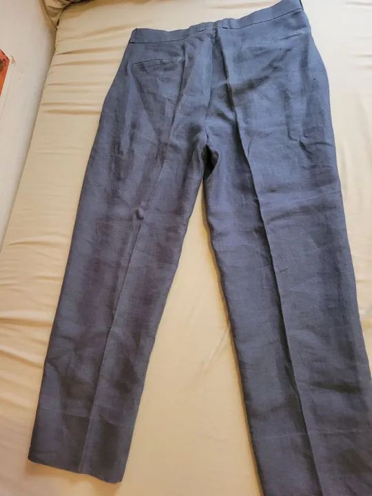 Calça social em linho chumbo  - Foto 3
