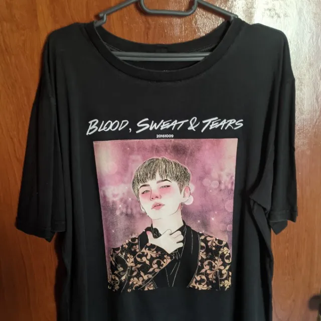 camisetas bts blood sweat & tears e spring day