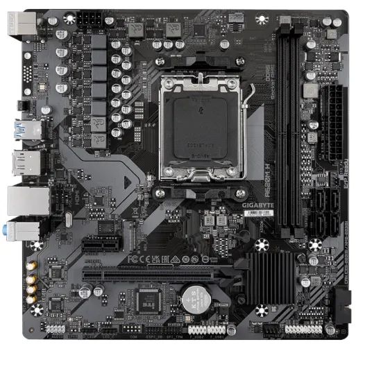 Placa Mãe Gigabyte A620M H, AMD AM5, MATX, DDR5   LACRADA - Foto 3