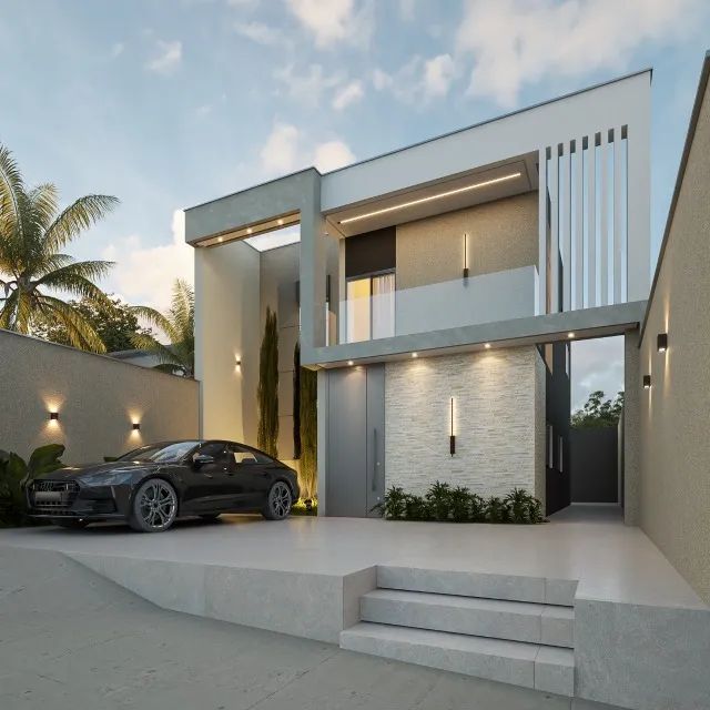 Imponente casa em construção no Bairro Vila Nova (ao lado do Ibituruna)126m² de construção