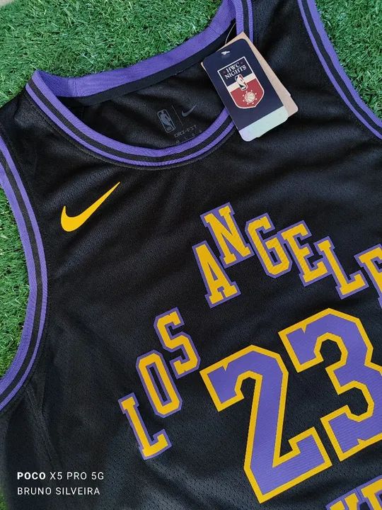 Camiseta Los Angeles Lakers LeBron James 23 - Tamanho GG Pronta Entrega  - Foto 2