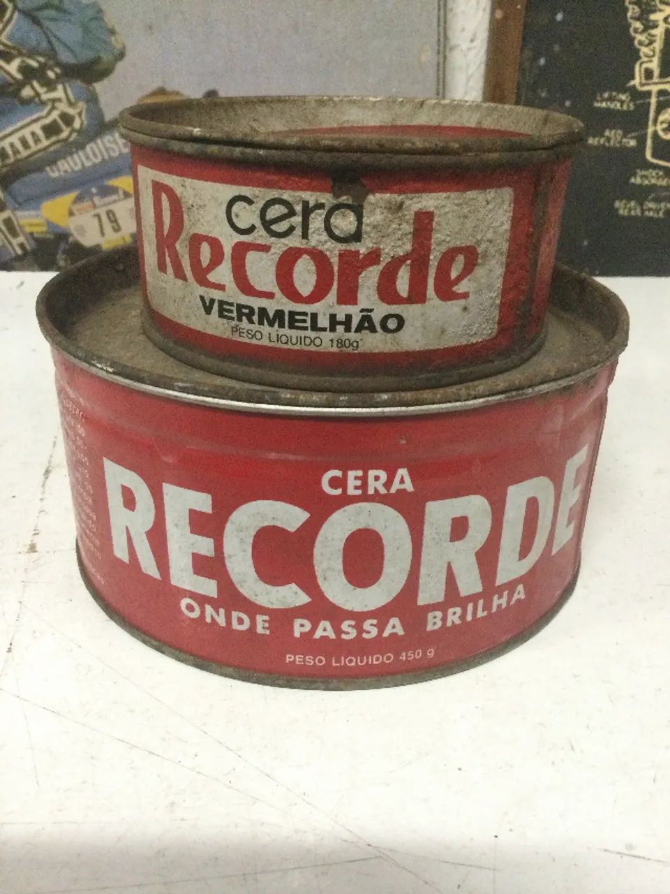 latas antigas de cera  - Foto 2