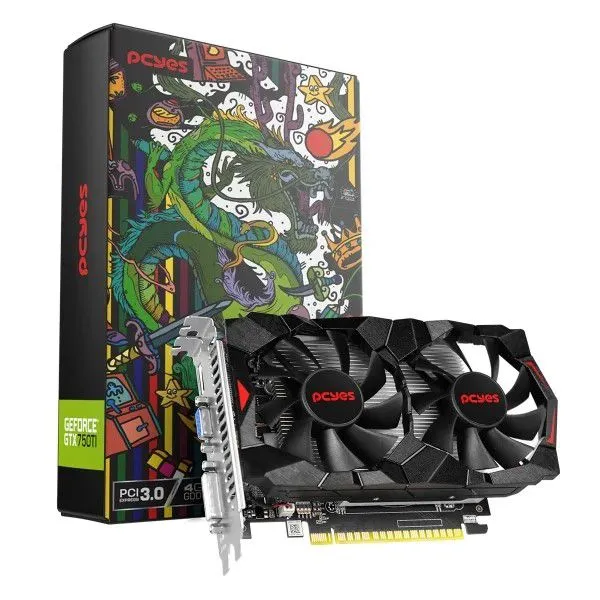 Placa de Vídeo GPU GTX 750Ti GDDR5 4gb 128bits Dual Fan
