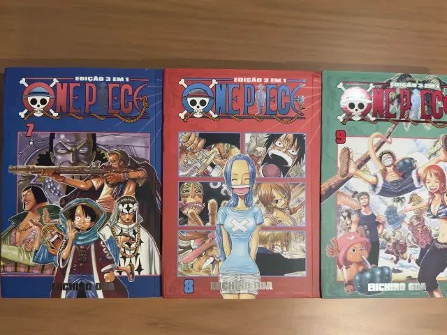 Coleção One Piece 3 Em 1 17 Volumes Mangás Decorativos, Seminovos (usado) - Foto 3