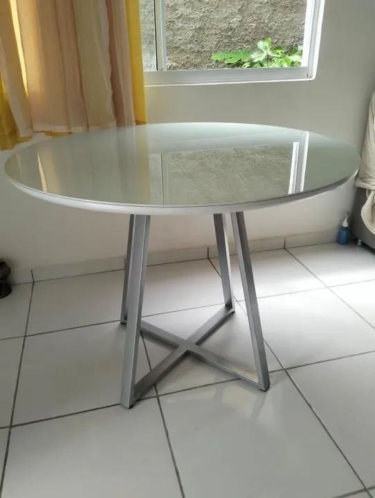Mesa de vidro redonda ? - Foto 2