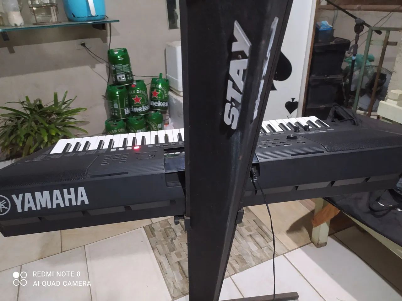 Teclado Yamaha psre 463 mais suporte stay  - Foto 2