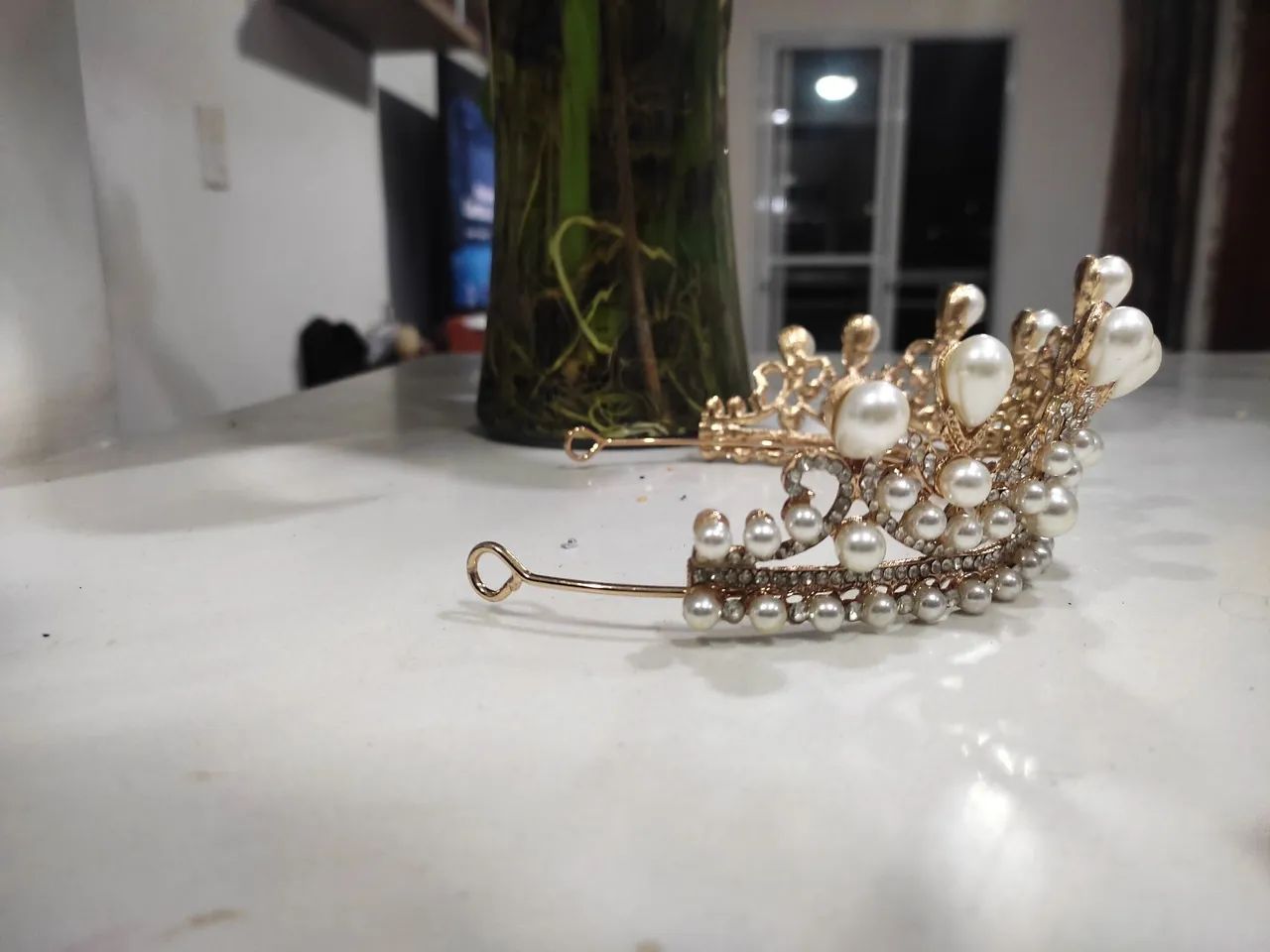 Coroa de Pérolas e Strass - Foto 3