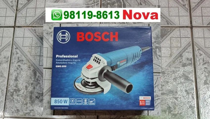 Lixadeira Esmerilhadeira Bosch GWS850  - NOVA