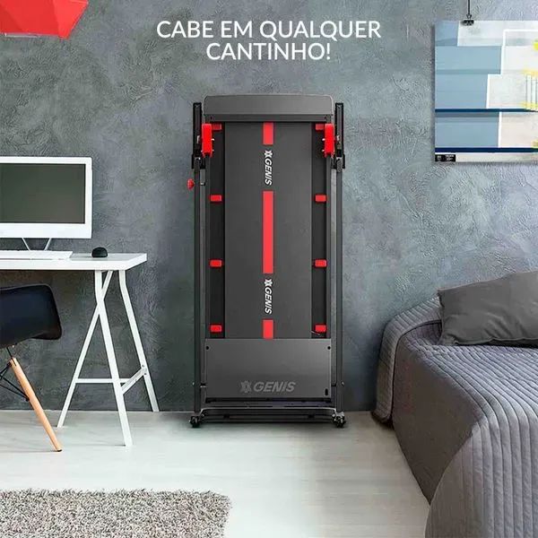 Esteira da Polishop GT 500 Dobrável Praticamente sem Uso - Foto 3