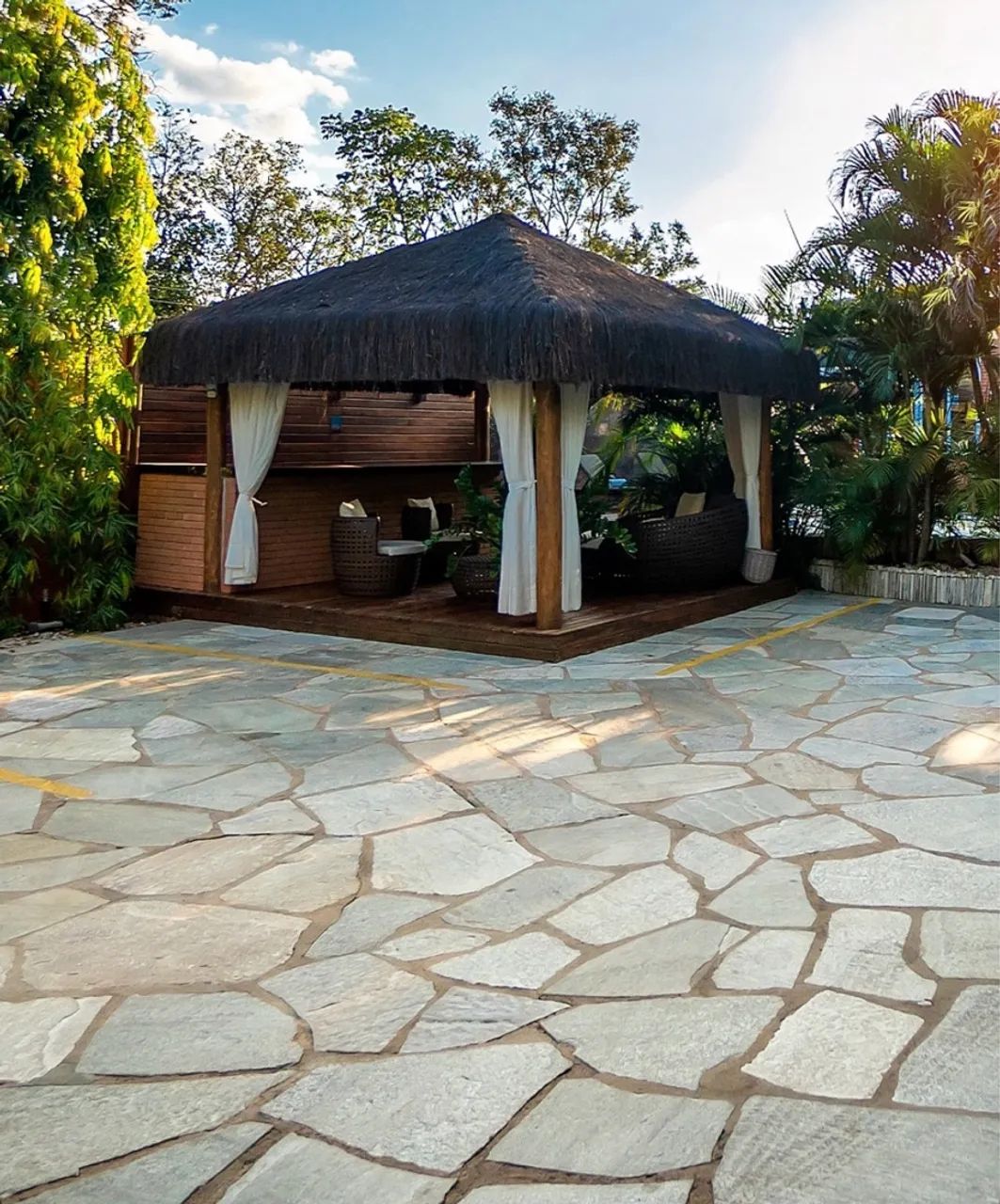 Piso de Pedra Natural para Área Externa