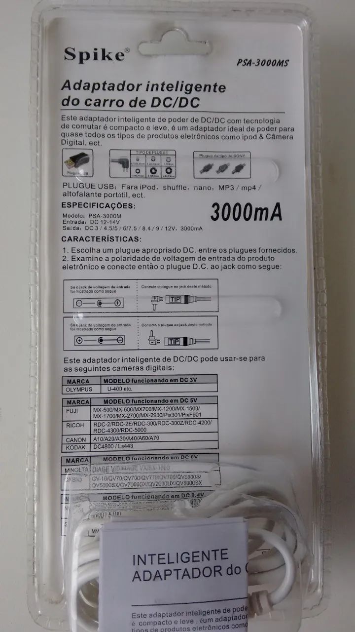 Adaptador inteligente de carro para celular e outras funções.  Marca Spike,  modelo PSA-30 - Foto 5