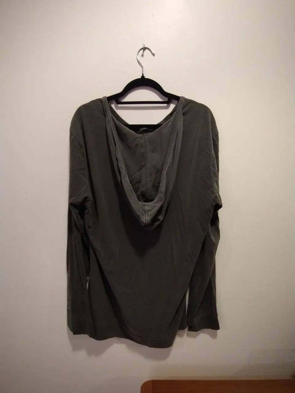 Camiseta Redley de manga comprida cinza - Foto 3