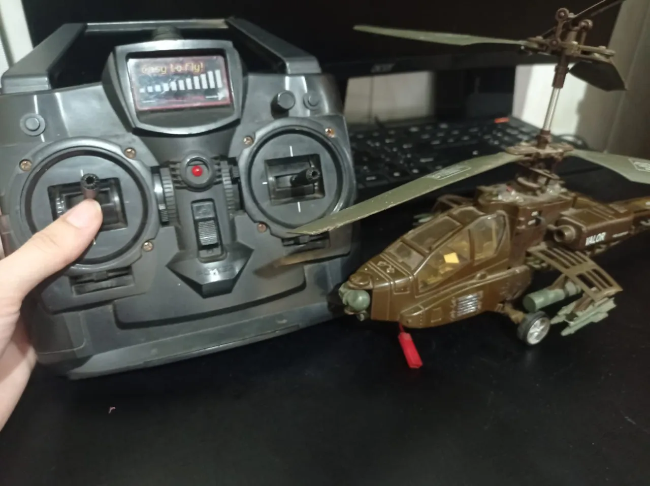 Helicóptero de brinquedo Commander militar raro hasbro