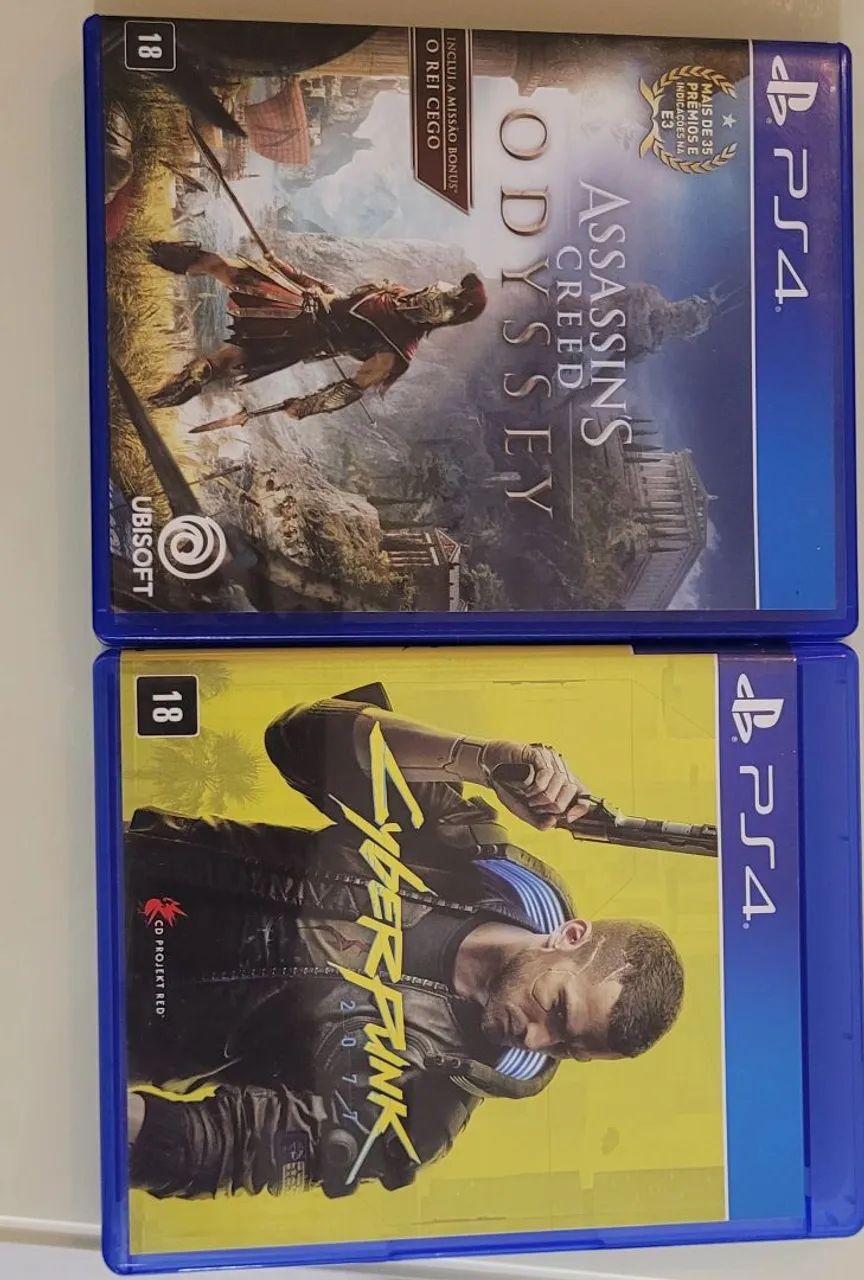 Assassins Creed Odyssey e Cyberpunk 2077 - PS4
