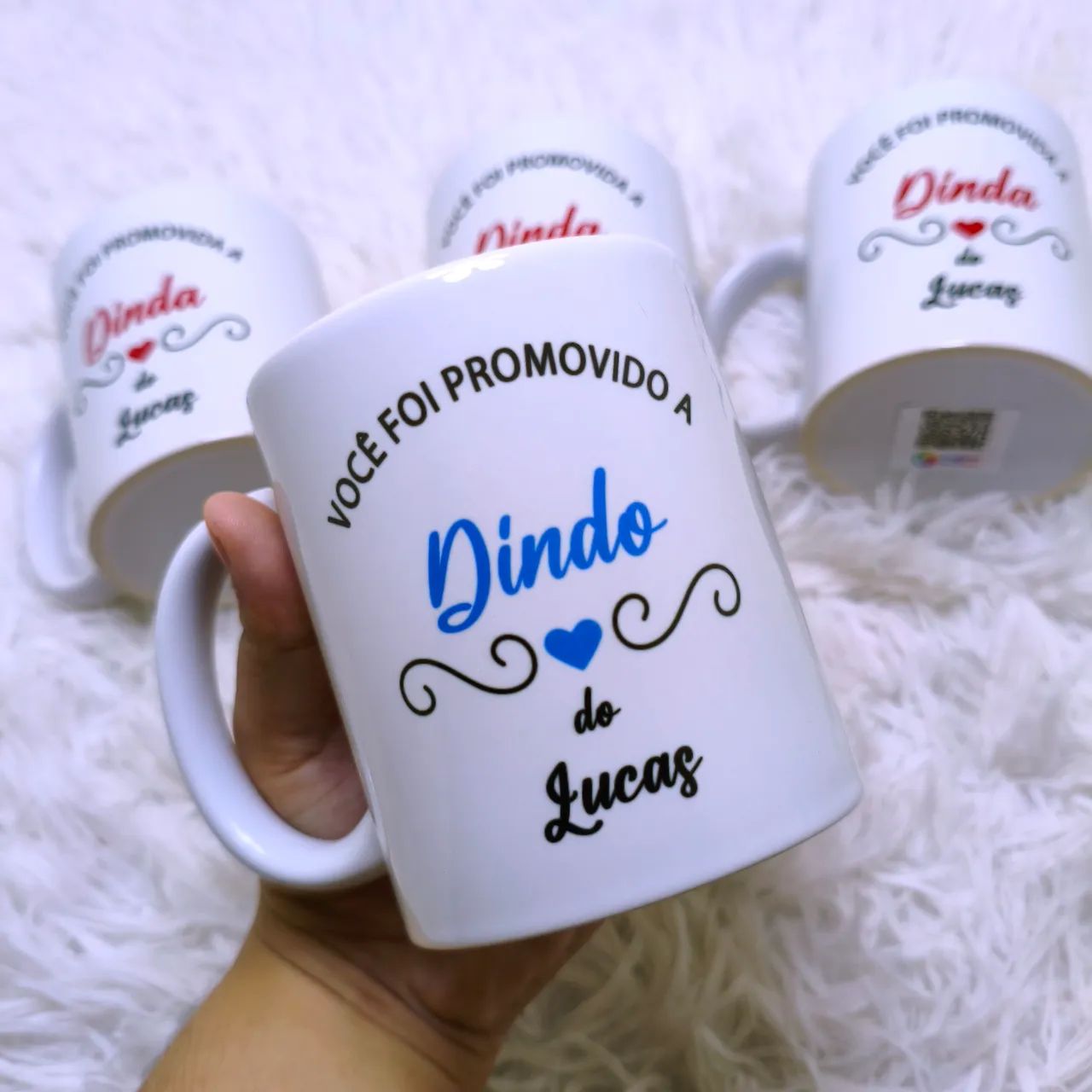 Caneca De Dinda e Dindo Personalizada  - Foto 4