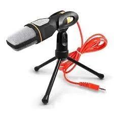 Microfone Condensador Para Gravação No Pc Com Cabo E Tripe - Foto 5