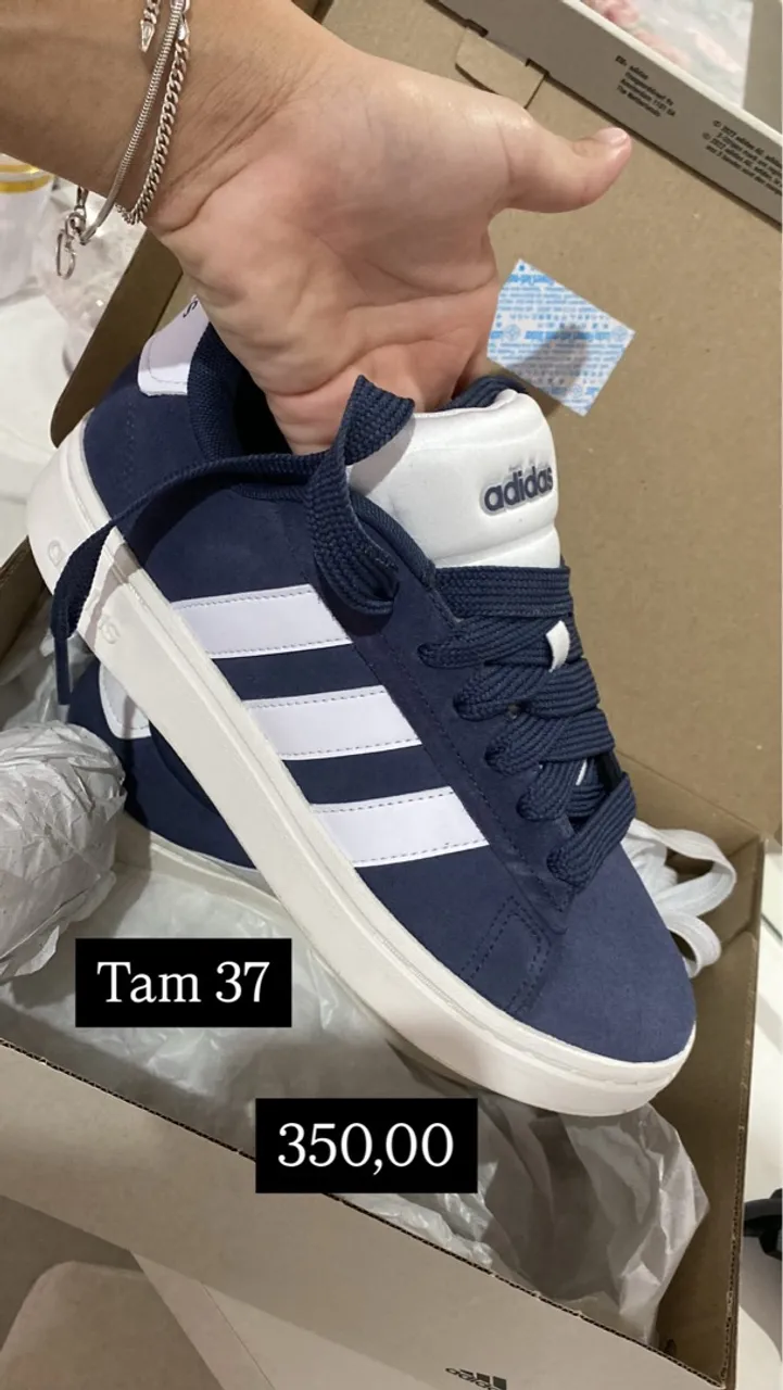 Adidas - Azul Marinho - Tamanho 37
