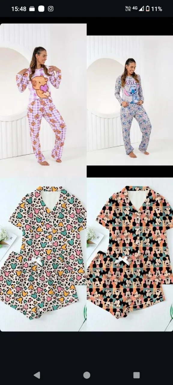Pijama Disney Feminino - Conforto e Diversão!