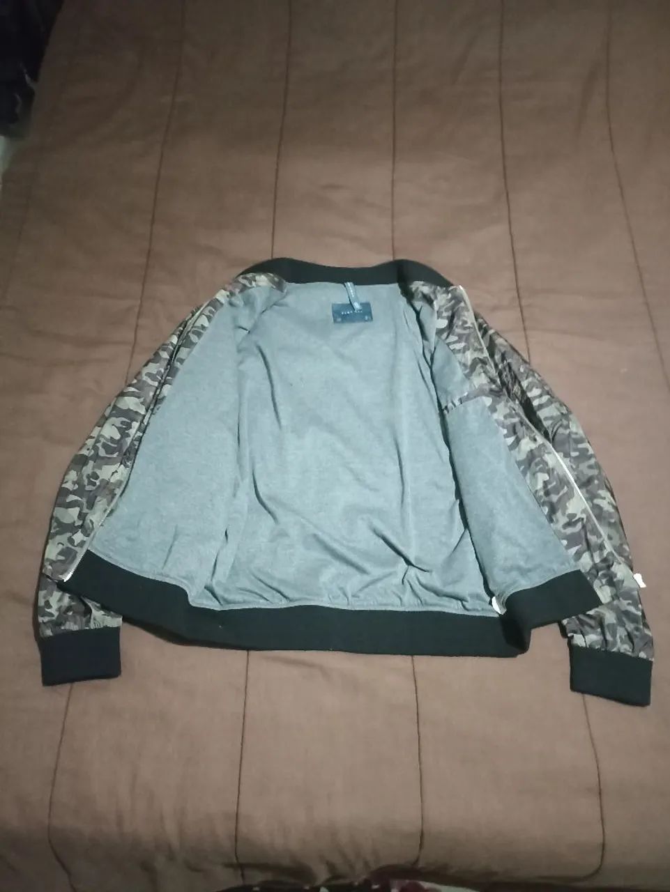 Jaqueta Camuflada Masculina Zara , tamanho P - Foto 4