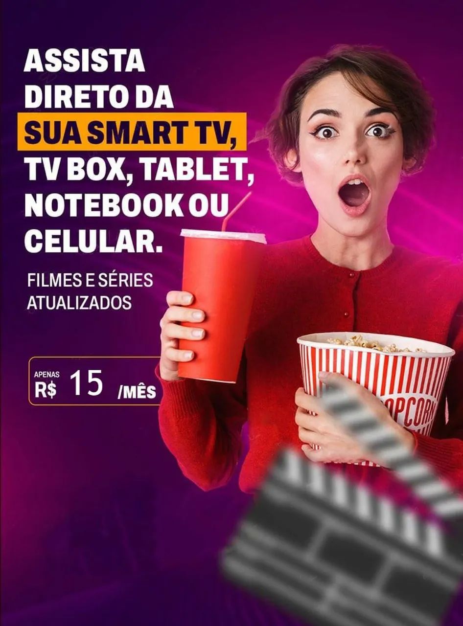 Assistir filmes e séries online por apenas R$ 15/mês!