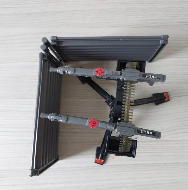 Rambo Glasslite Metralhadora Twin Mounted Gun Completa (Usado) - Foto 4