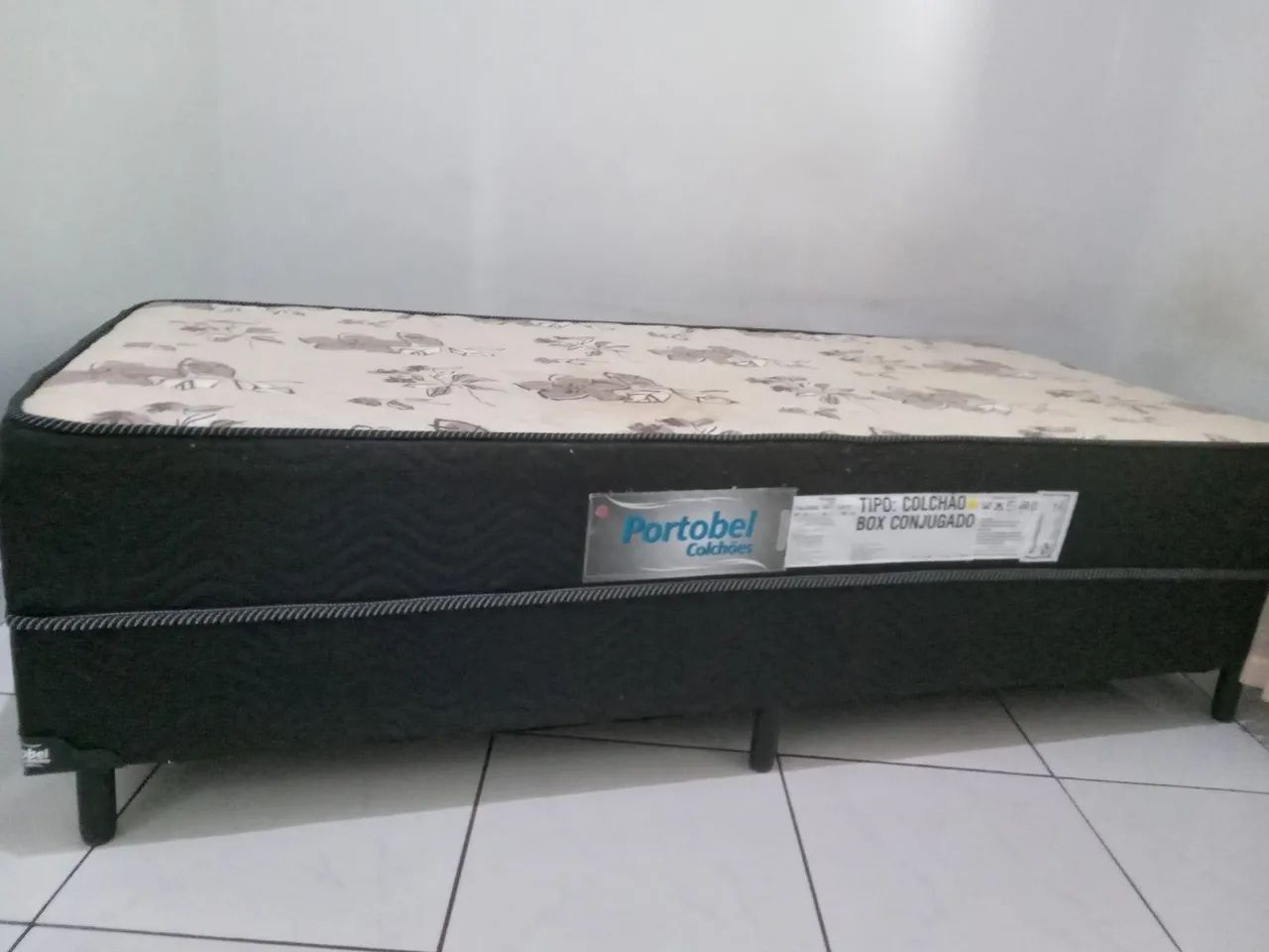 Cama Box de Solteiro com Estampa Floral - Foto 4