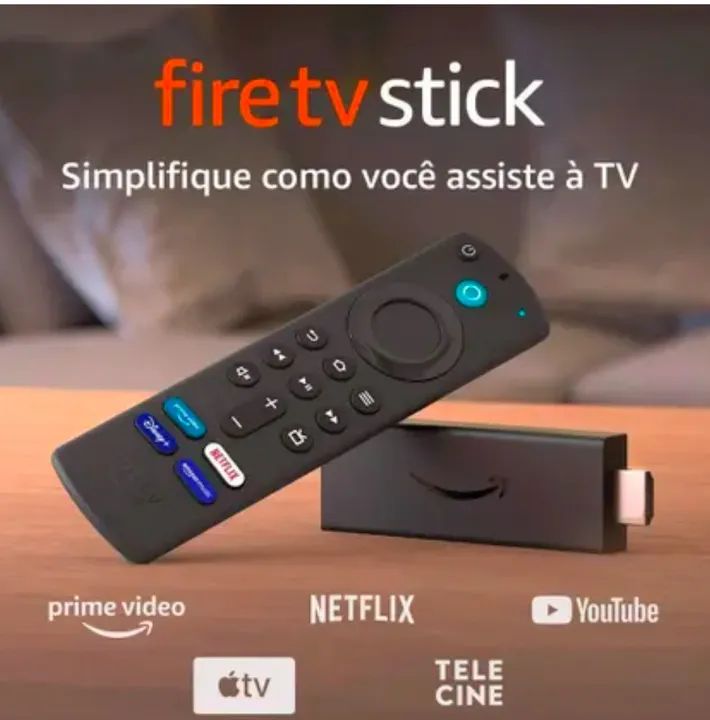 Amazon Fire TV Stick HD - Novo - Com controle remoto de voz - Foto 2