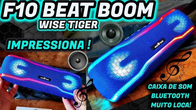 Wise Tiger Caixa de Som Bluetooth Subwoofer Alto-falante IPX7 à prova d'água Novo na Caixa