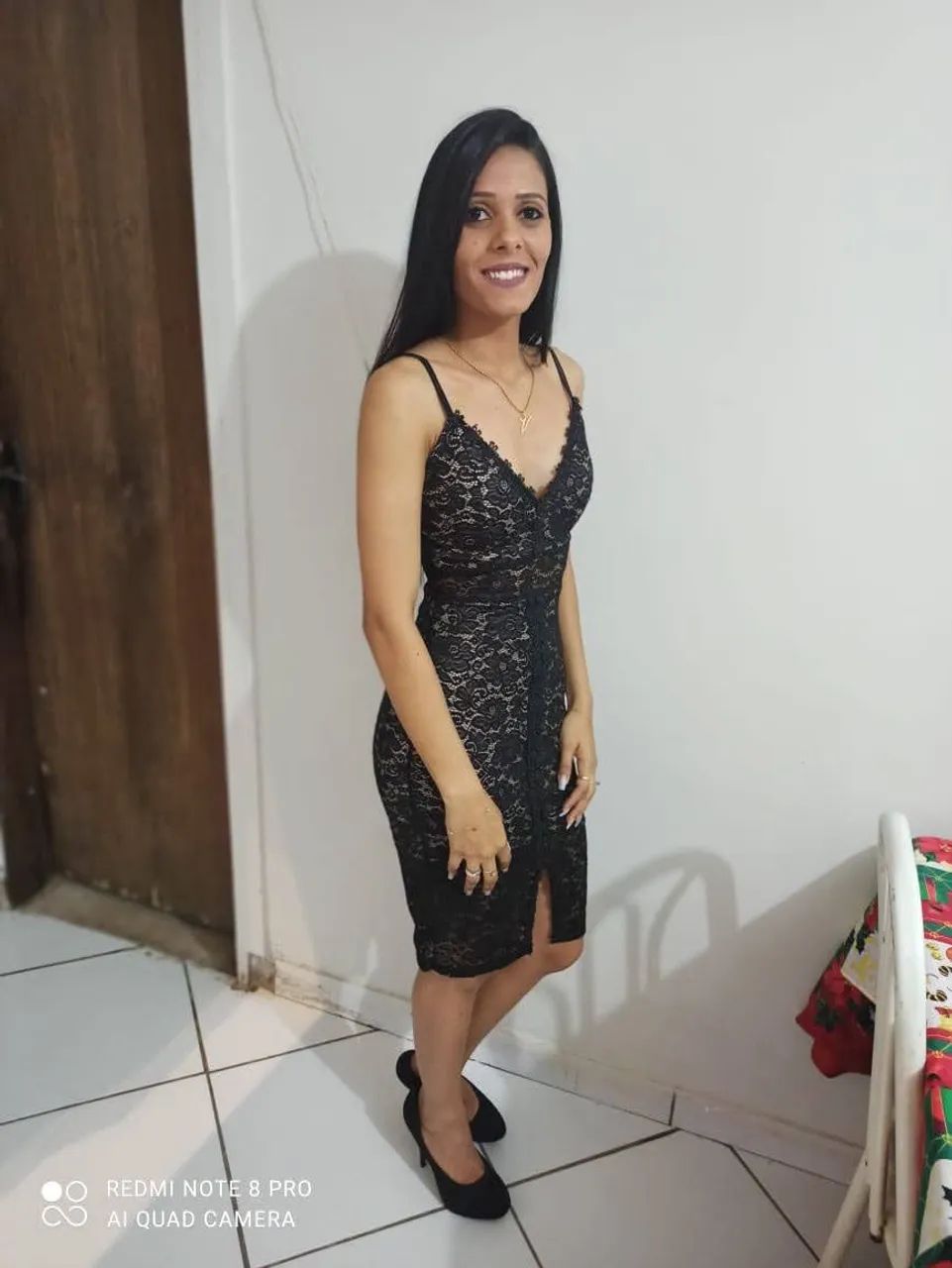 Vestido Renda Preto
