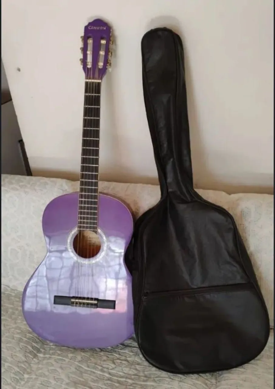 Violão Giannini Roxinho com Capa