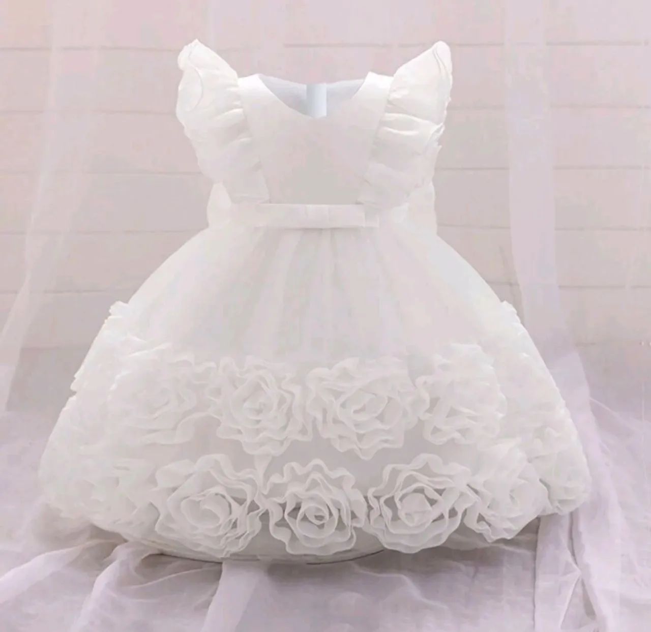 Vestido de Festa Floral para Bebê