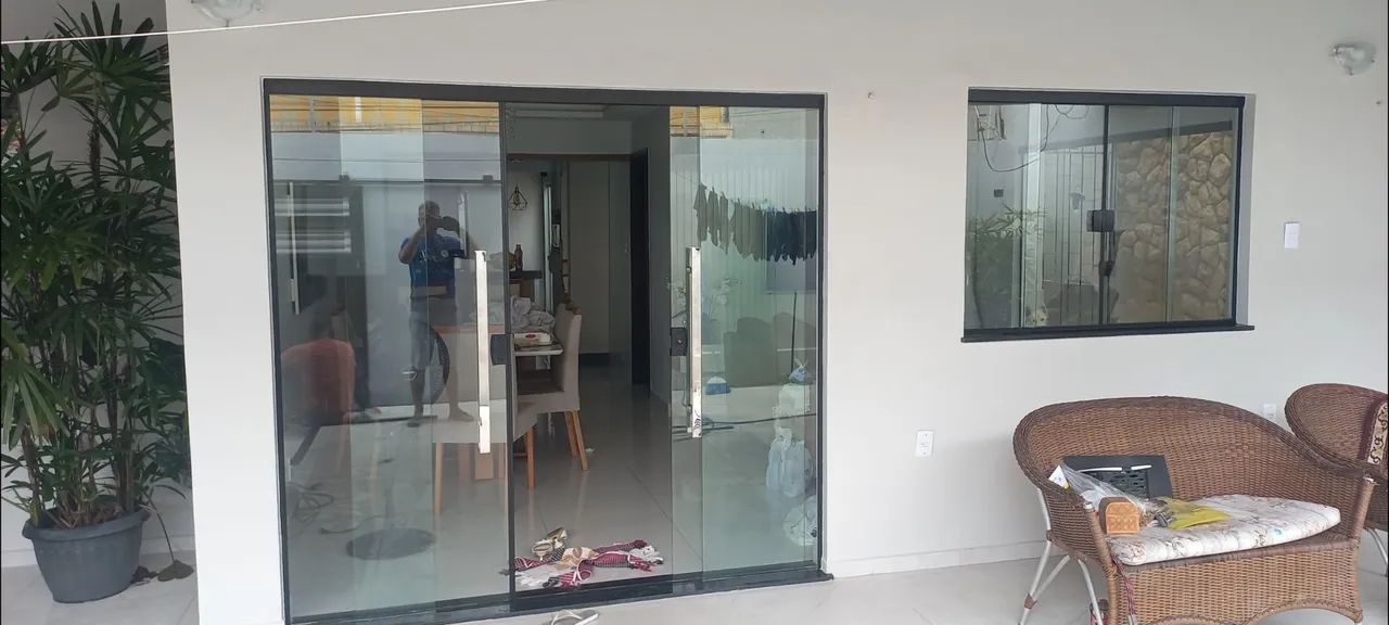 Porta de vidro e janela - Foto 2