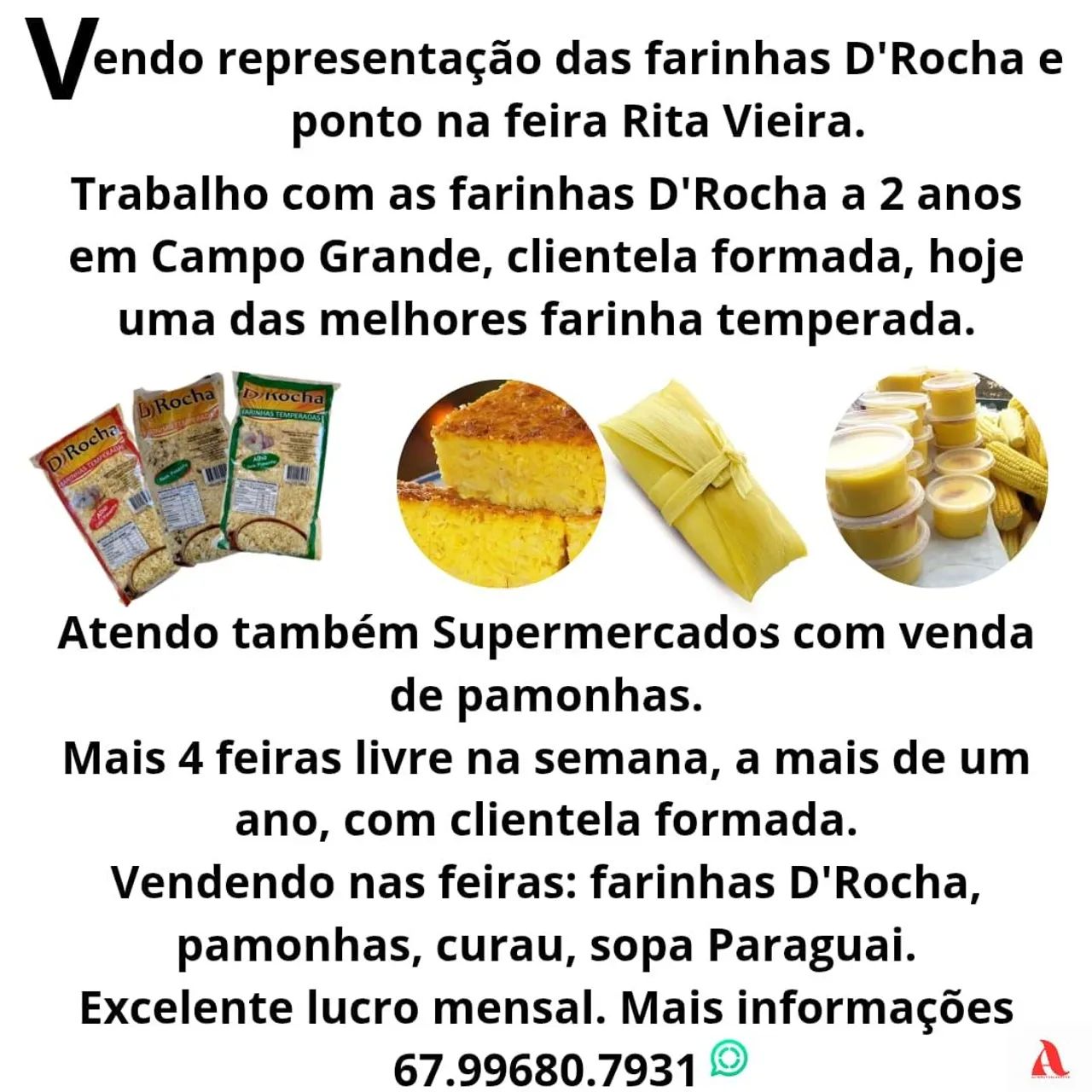 Farinhas D'Rocha, Pamonhas e Curau - Campo Grande