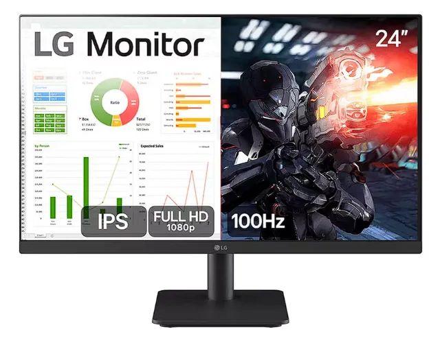 Monitor novo, lacrado, LG 24, Ips, Full Hd, 100hz, com garantia! - Foto 2
