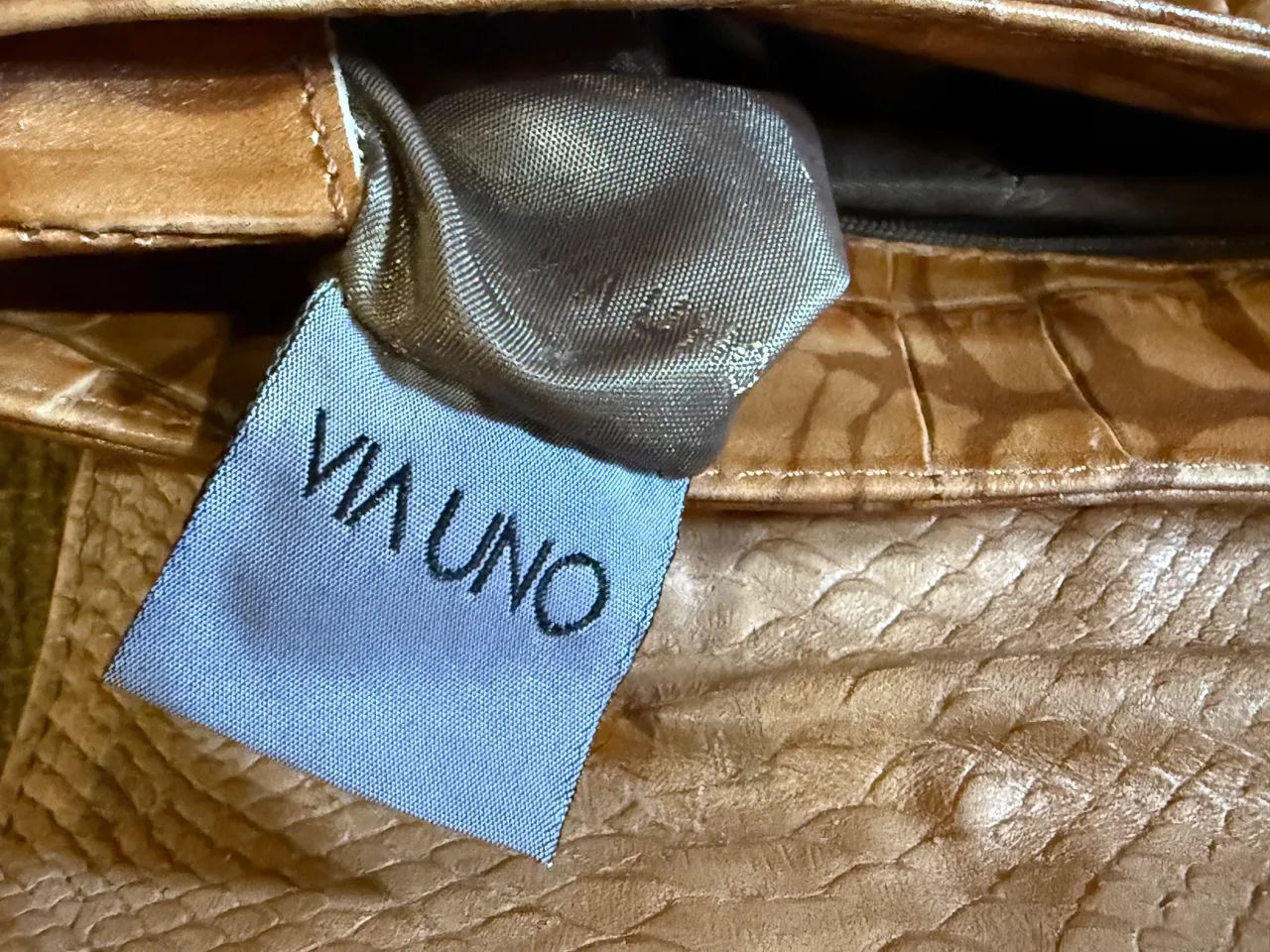 Bolsa VIA UNO em camurça e nobuk  - Foto 3