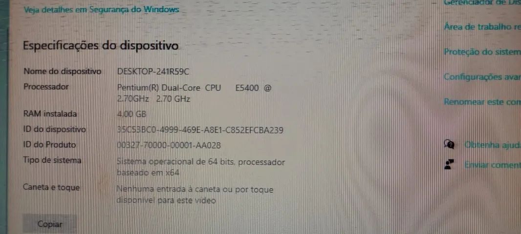 CPU Grande - Intel Dual Core CPU E5400 - 2.70 Ghz - 4.0 GB Memória - 320 GB HD - Foto 3