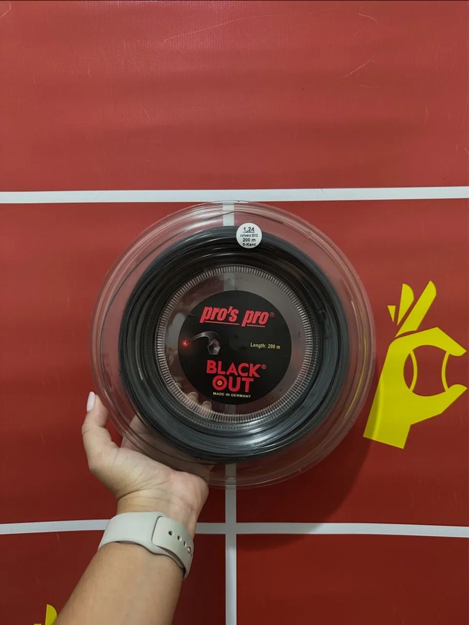 Rolo de corda black out 1.24mm, 200m.