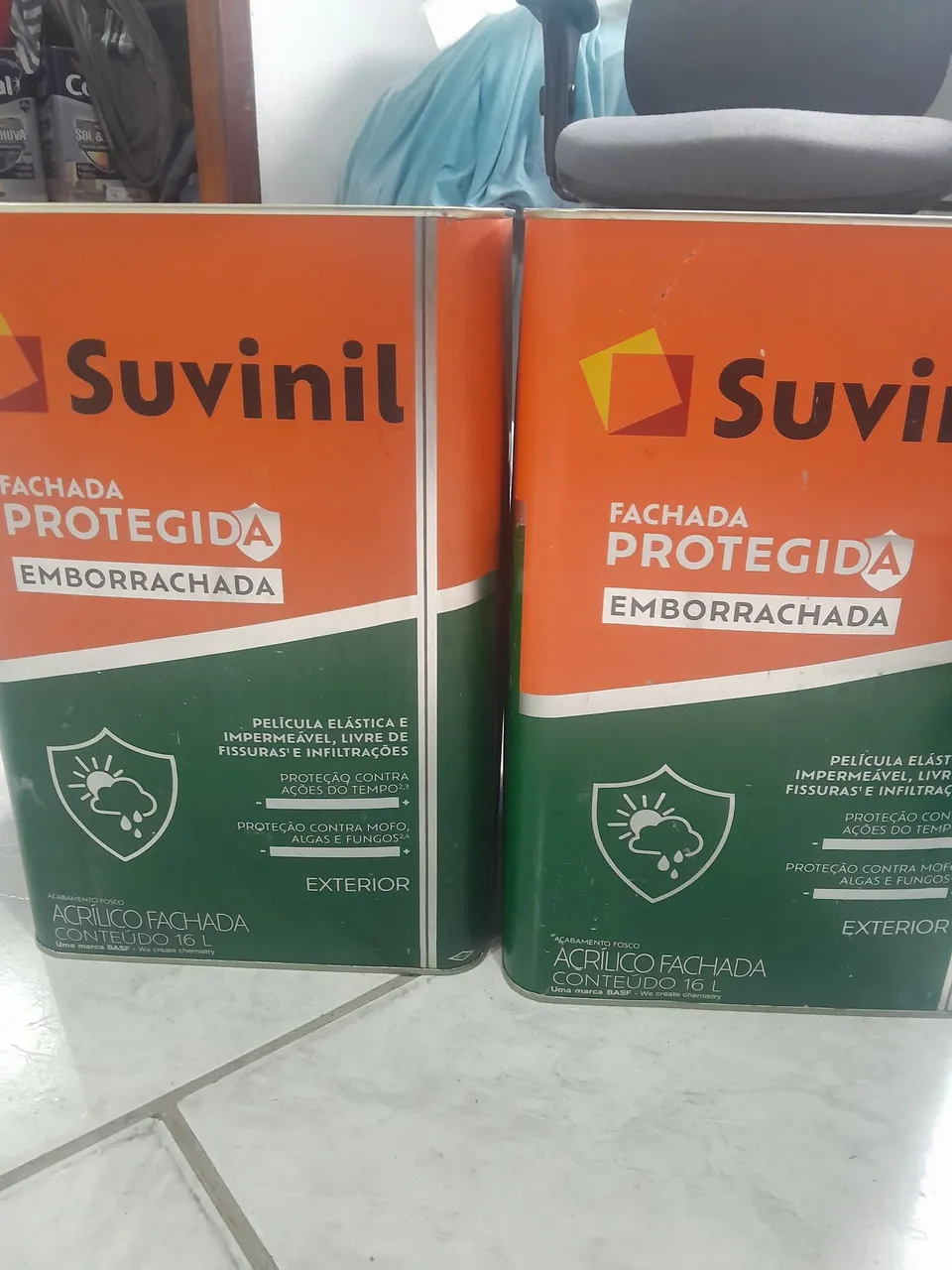 Tintas Suvinil Fachada Protegida Emborrachada 16L