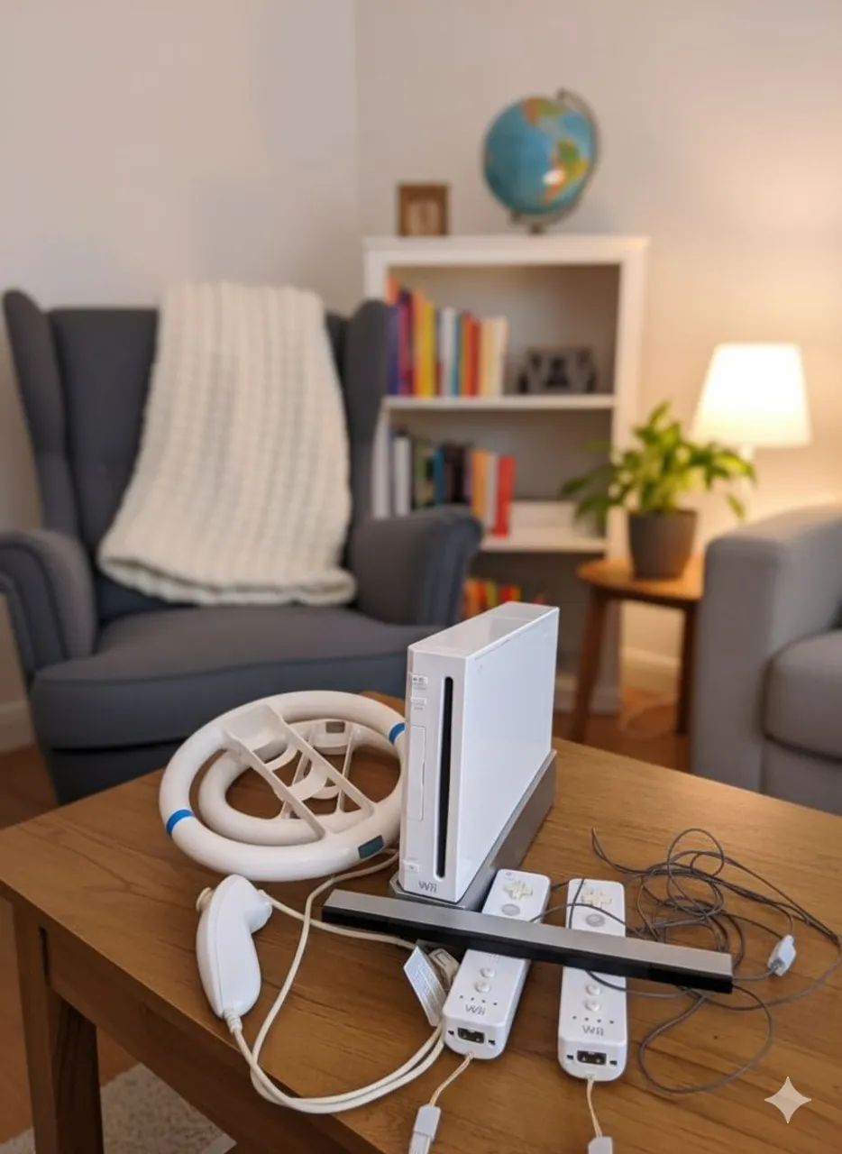 CONSOLE NINTENDO WII COMPLETO + ACESSÓRIOS64313241575555120