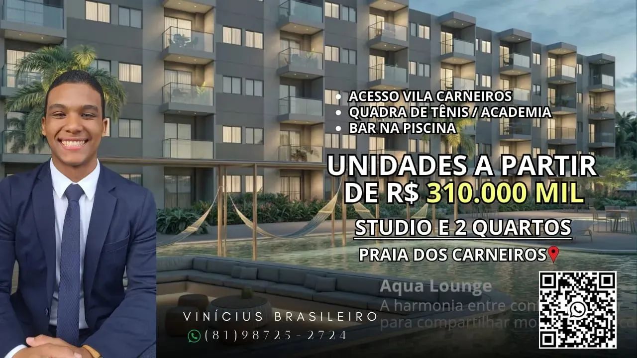 APARTAMENTO STUDIO NA PRAIA DOS CARNEIROS