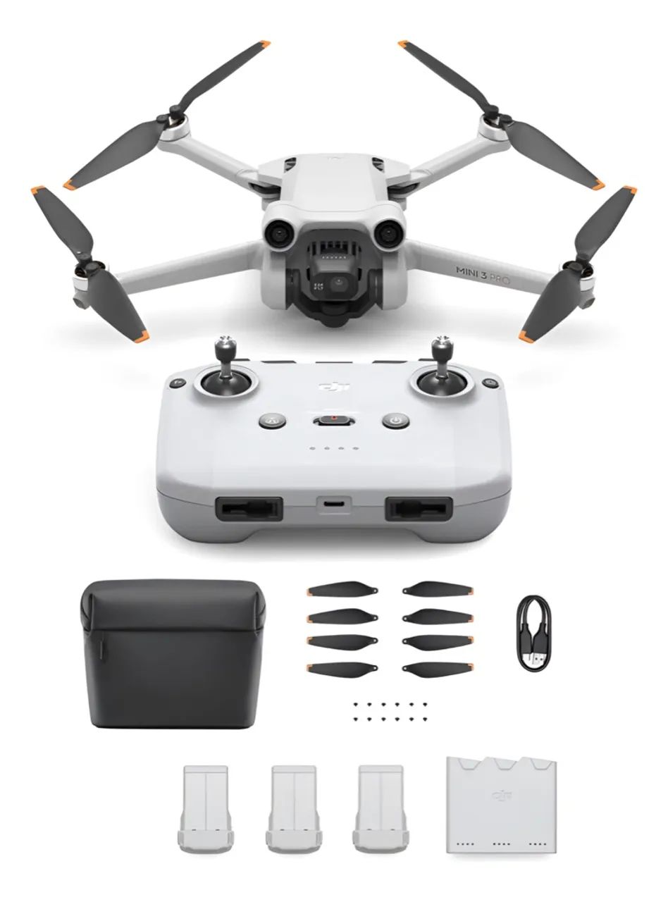 Drone DJI mini 3 Pro com Kit Fly More POUQUÍSSIMO USO - Foto 3
