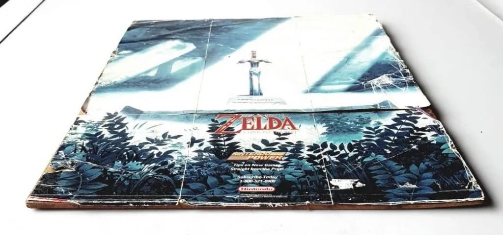 Colecionável - Pôster Zelda - A Link To The Past - Original 1992