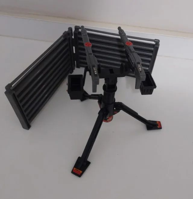 Rambo Glasslite Metralhadora Twin Mounted Gun Completa (Usado) - Foto 2