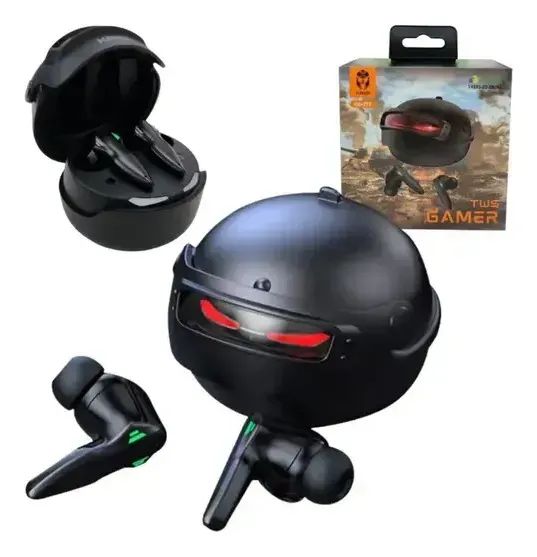 Fone De Ouvido Tws Gamer Bluetooth Kaidi Kd-777 Cor Preto