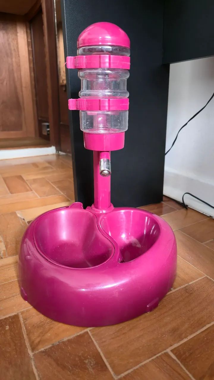 Bebedouro Automático com Comedouro Duplo para Cães e Gatos - Foto 2