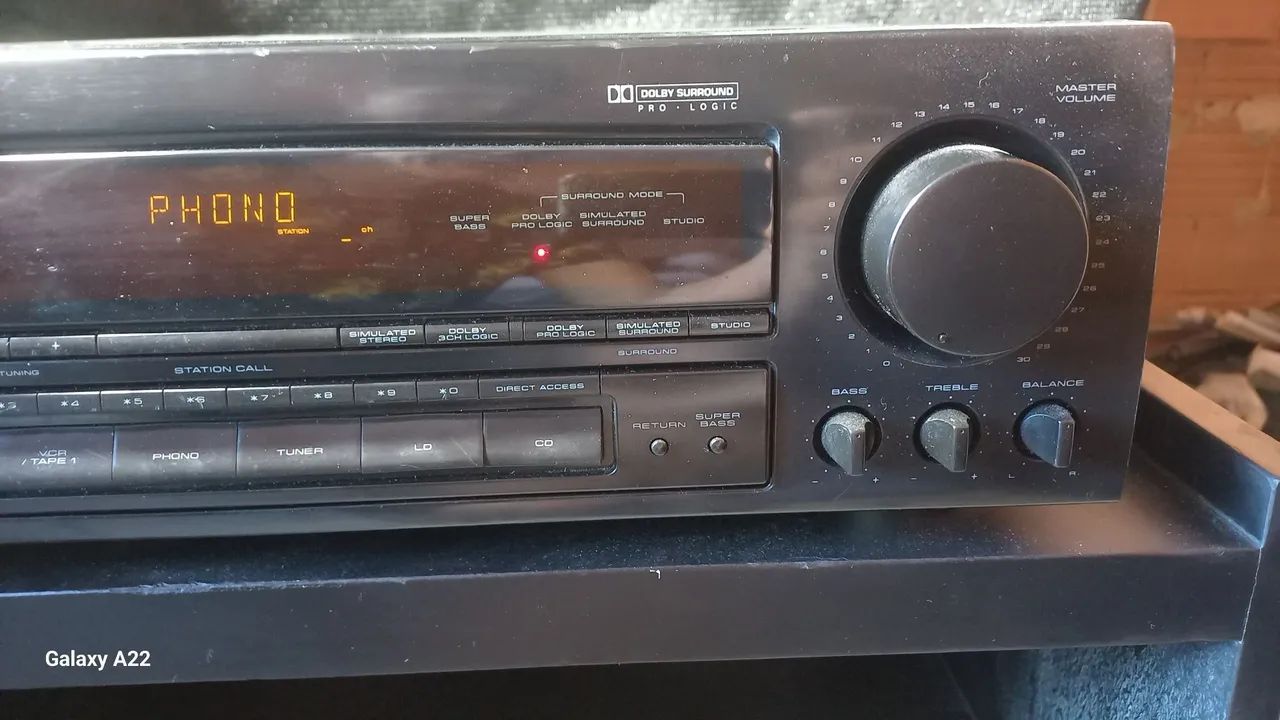 Receiver Pioneer vcs 452 com entrada Phono. - Foto 3